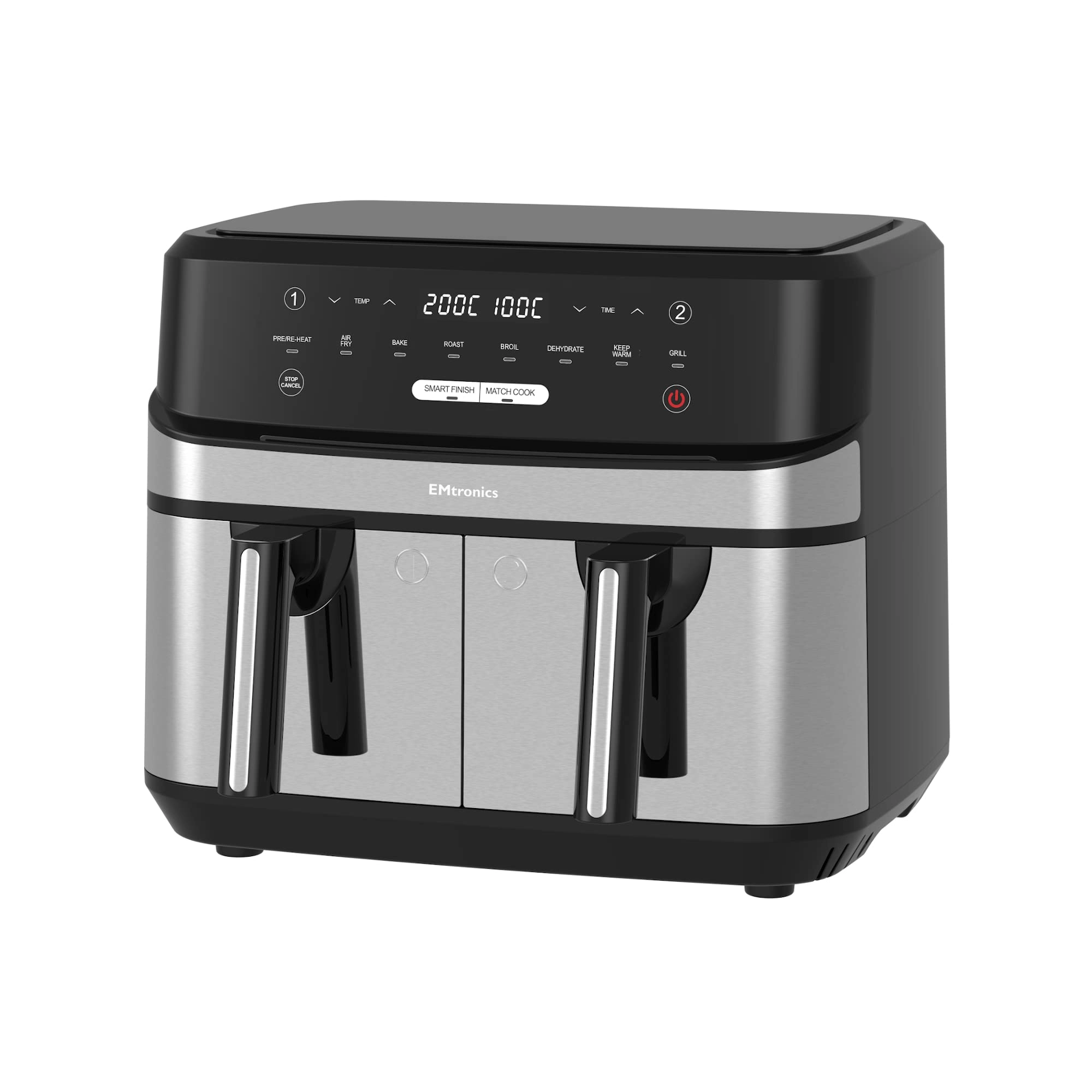 emtronics Dual Air Fryer XL EMDAF9LD+