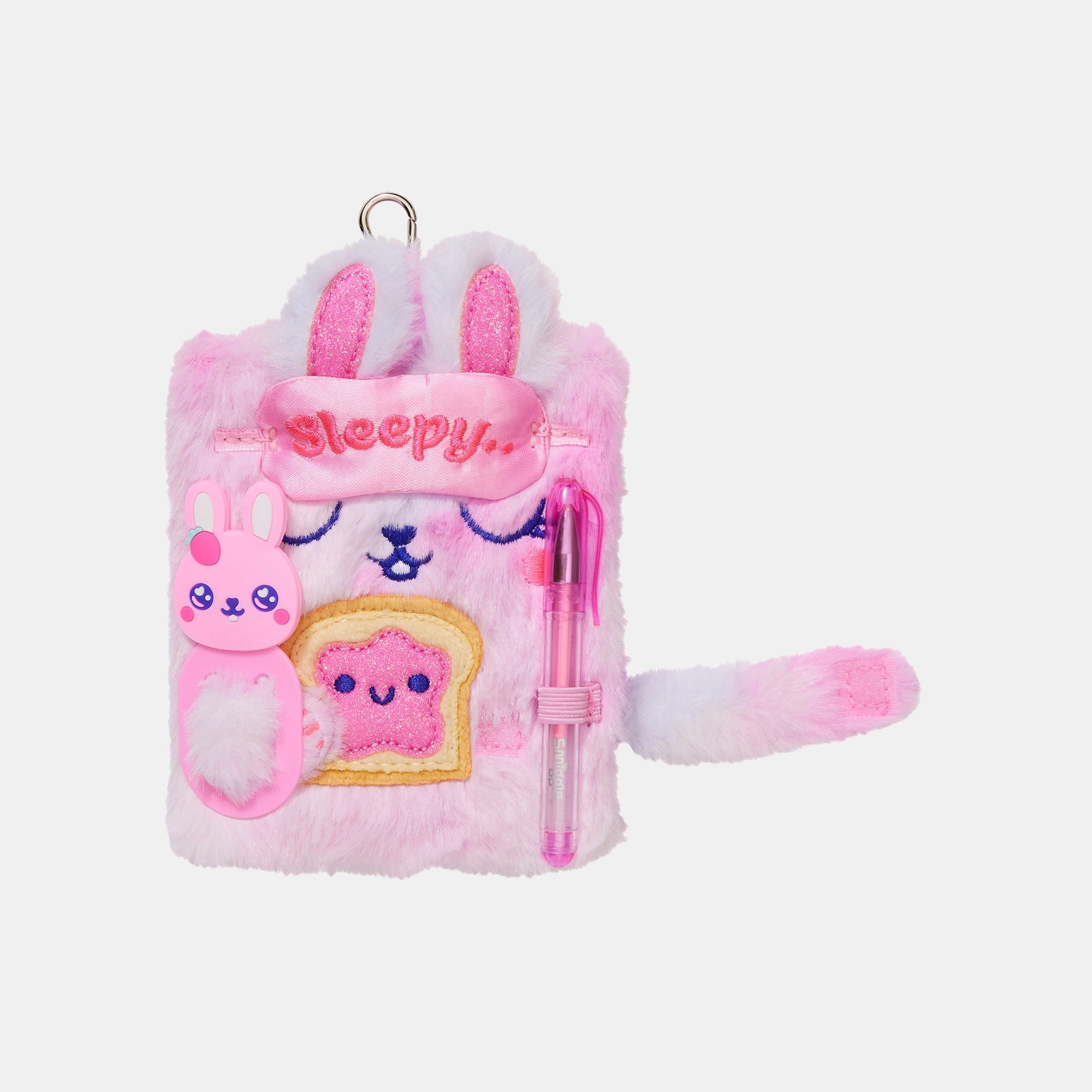 Smiggle Mini Pen Pal Notepad Keyring - 80 Sheets/160 Lined Pages Mini Gel Pen