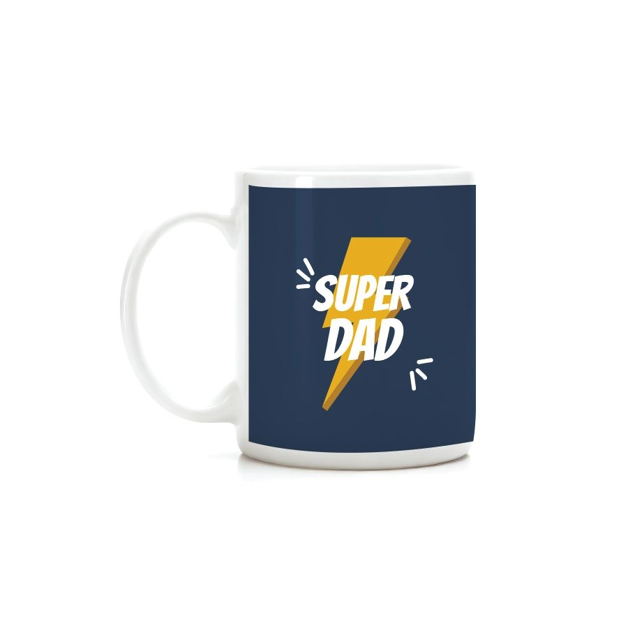 PartyDeco Share The Love Super Dad Mug - Heat-sensitive