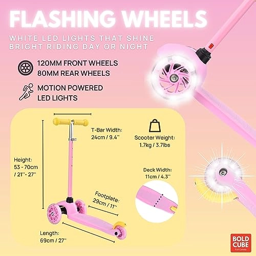 Teeny 3-Wheel Kick Scooter – LED