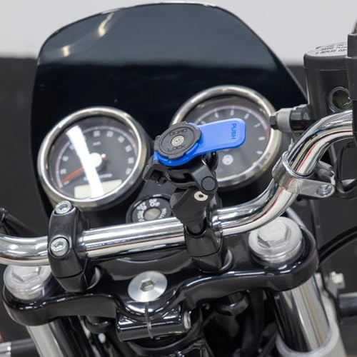 Handlebar Clamp Mount - Black & Blue Smartphones