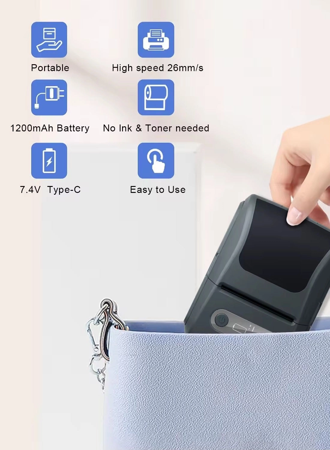 Label Printer - Inkless Thermal