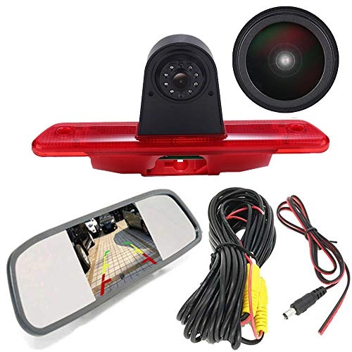 Brake Light Reversing Camera + Rear View Mirror Monitor - Night vision 628 x 586 pixels