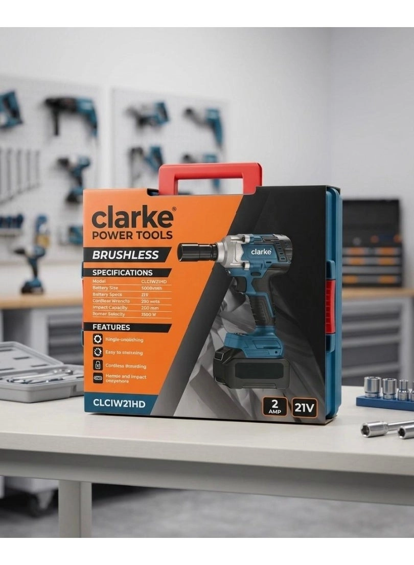 Cordless Impact Wrench - 550 N.M 1/2″