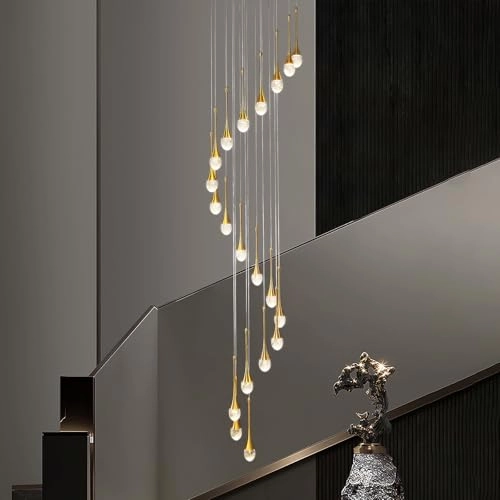 Spiral Stair Pendant Chandelier - 138''/350cm
