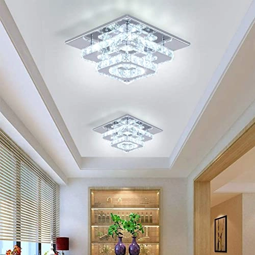 Crystal LED Ceiling Light - Cool White