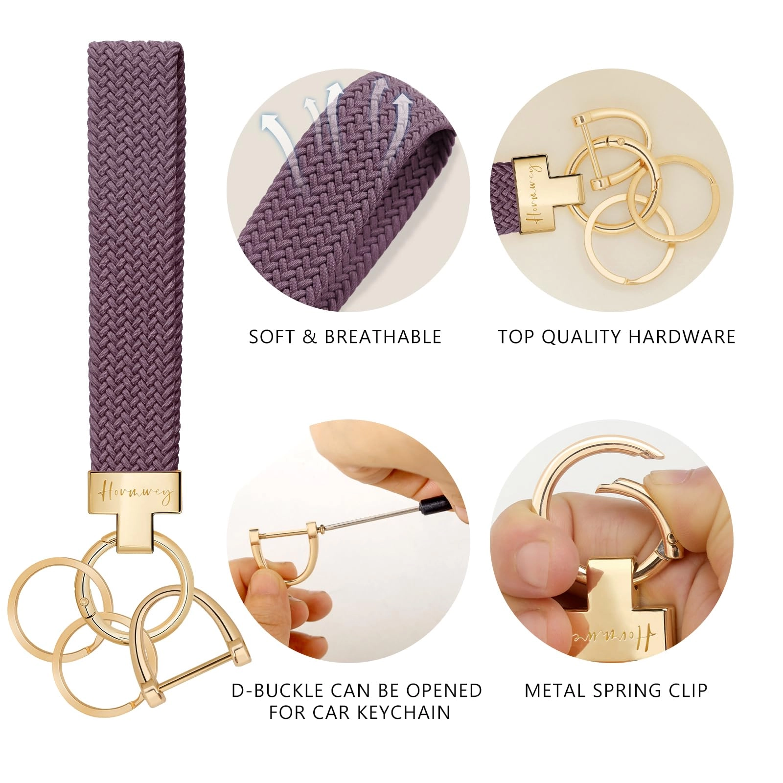 Elastic Wristlet Keychain - Fun