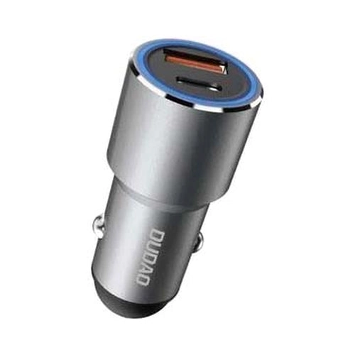 DUDAO Dual Port Smart Car Charger - 22.5W Grey