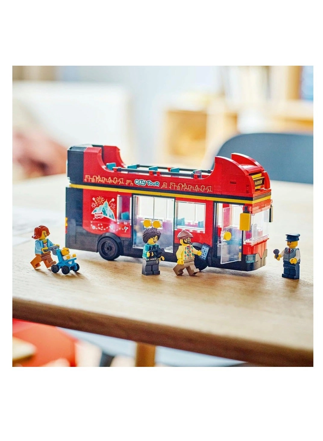 City Double-Decker Sightseeing Bus (60407) - Red 5 minifigures