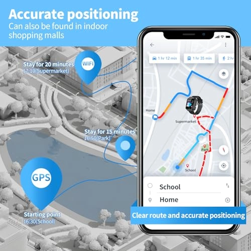 Kids GPS Watch - 2G SOS 7-Day Battery