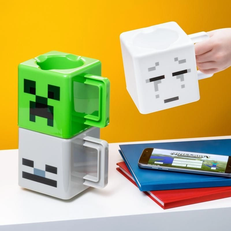 Minecraft Stacking Plastic Mug - 3 pcs - 250 ml