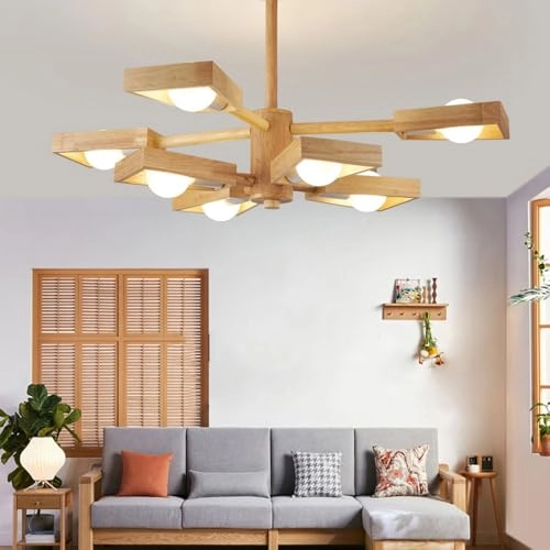 Farmhouse Wood Chandelier
