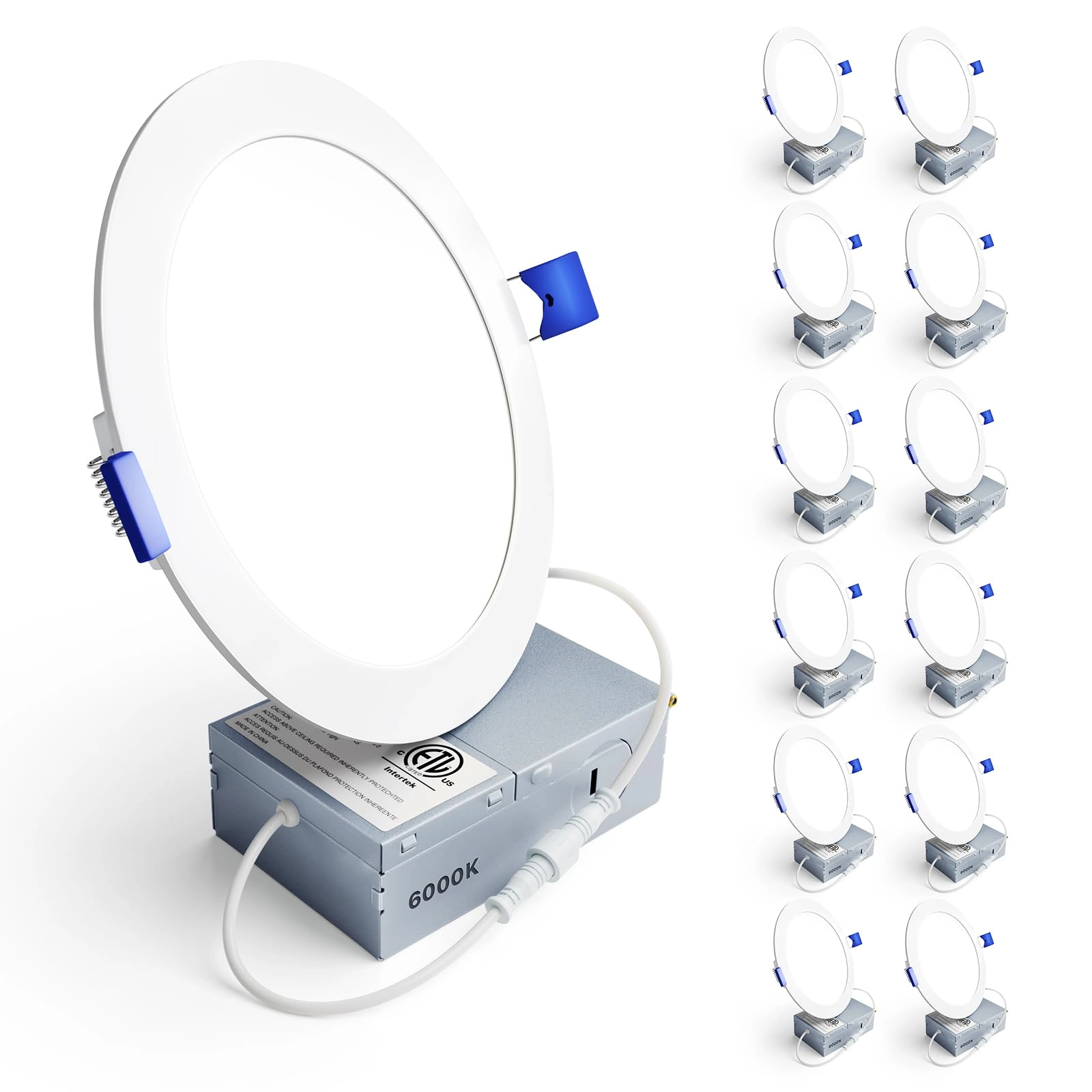 Ensenior Ultra-Thin LED Recessed Light - 2700K-6000K Dimmable