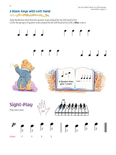 Music for Little Mozarts - Notespeller & Sight-Play Book: Written Activities and Playing Examples to Reinforce Note-Reading (Book 1)