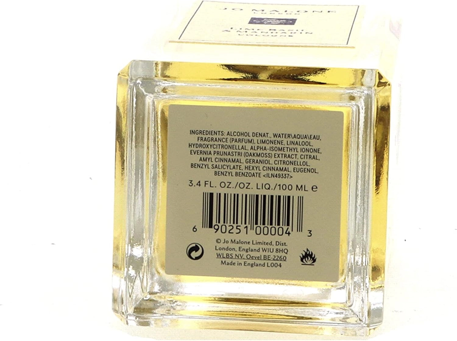 Lime Basil & Mandarin Cologne - 100 Milliliters