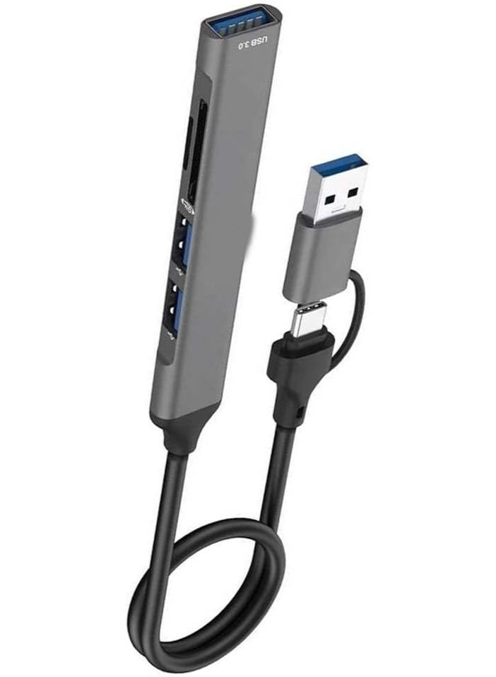USBHUB - 5-in-2 Type-C to USB-A USB 3.0