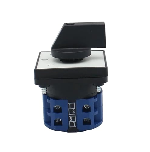 Rail Mounted Cam Switch - 2/3/4/6/7 Position 20A 660V 3 Pole Rotary Changeover