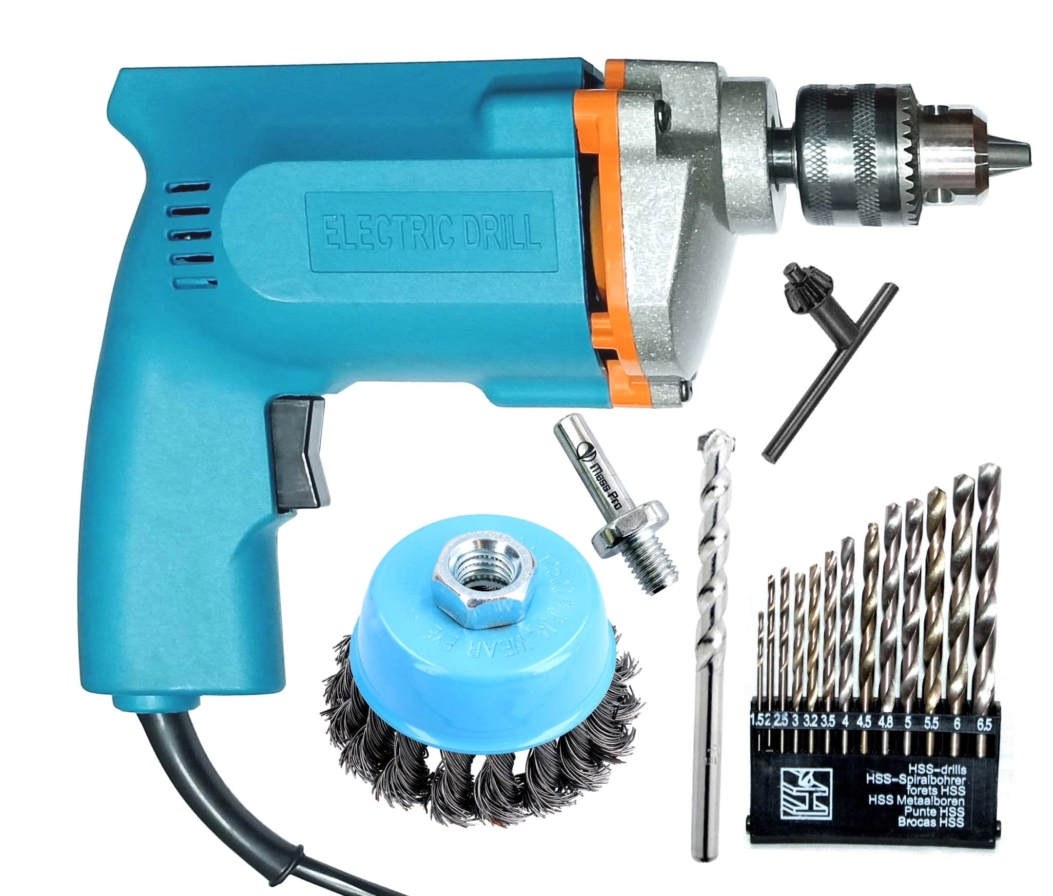 Mass Pro 10mm Drill Machine - 350W 18 Tools