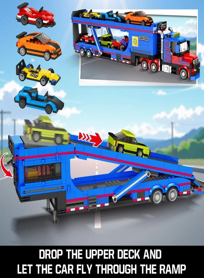 City Car Transporter Truck - 1041 pcs