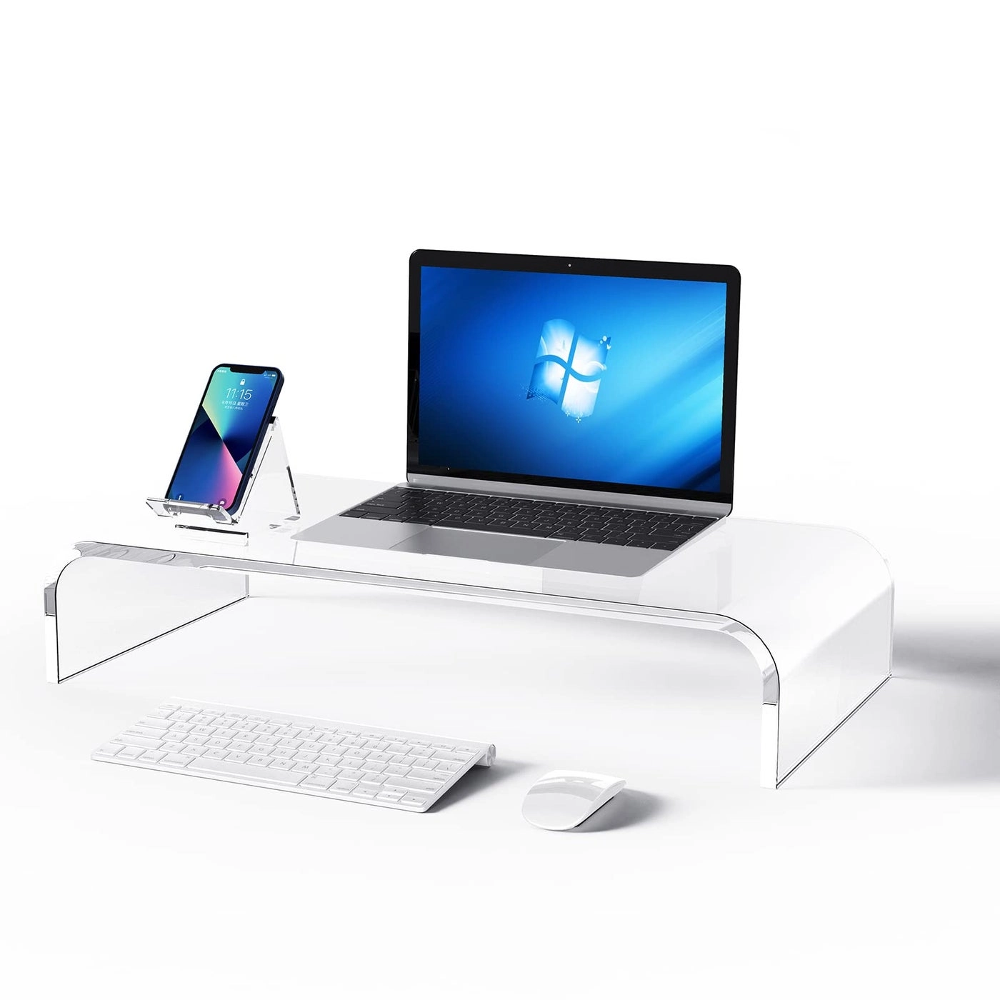 KMANDLU Premium Acrylic Monitor Stand