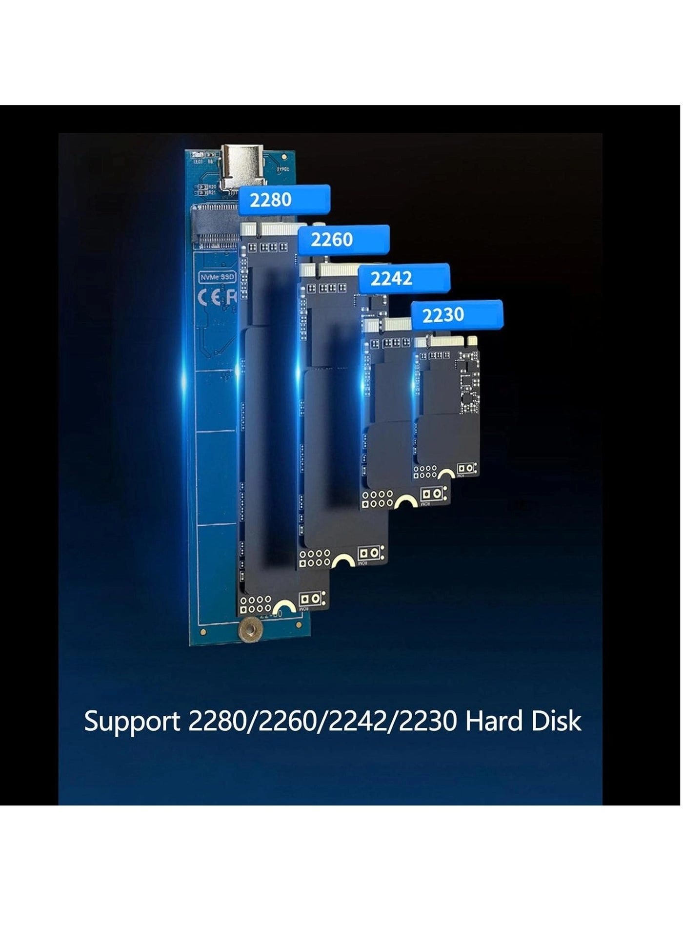 M.2 NVMe SSD Case - USB3.1 Gen2 M2 SATA NGFF