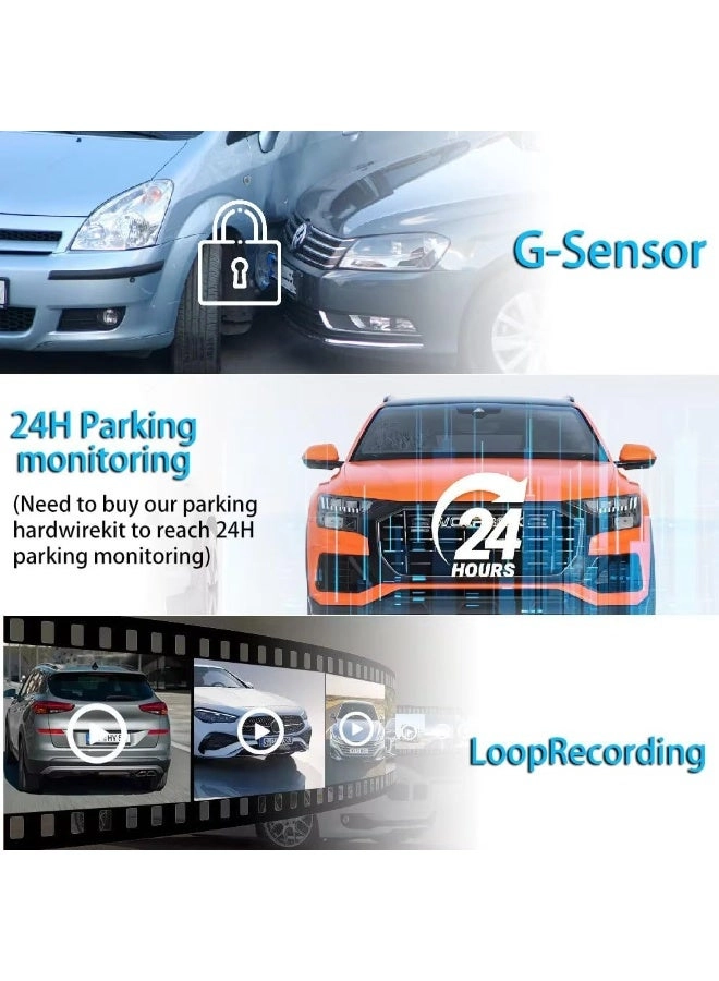 3 Channel Dash Camera - 4K