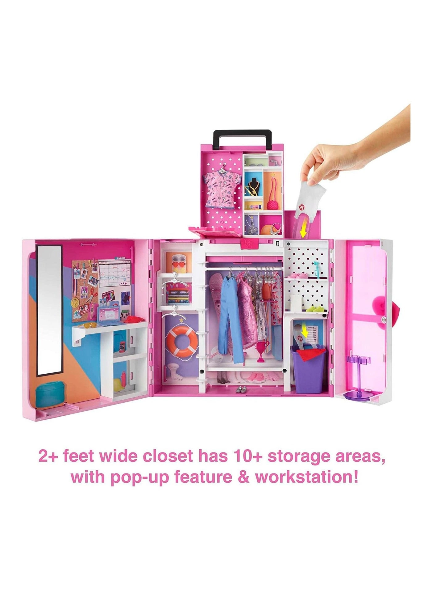 Barbie Dream Closet - 2+ Ft. Wide 30+ Pieces + Barbie Doll - Blonde Ages 3+