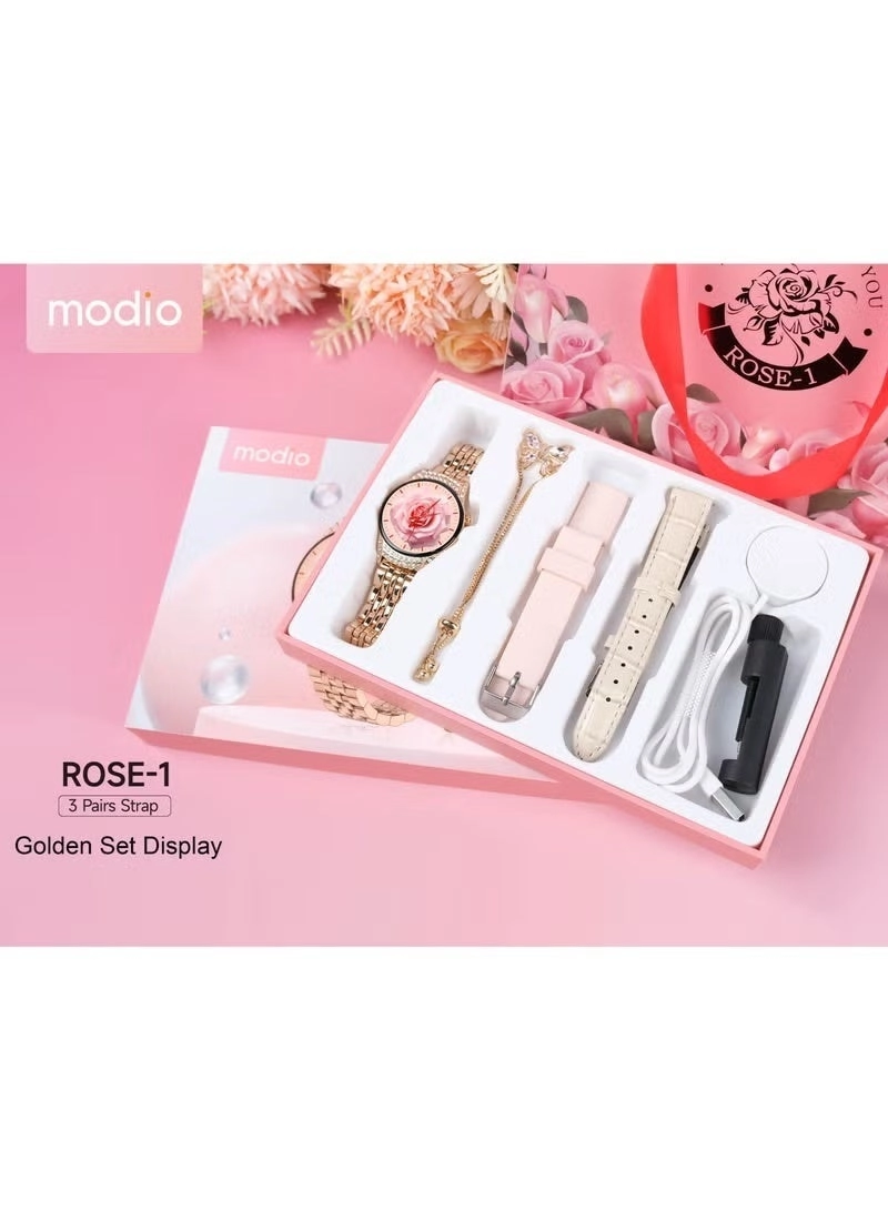 modio Series 8 - 3 Interchangeable Straps Bluetooth Calling