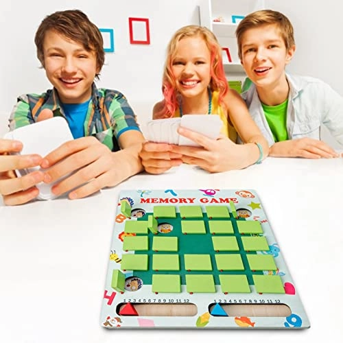 Flip Chess Game - Wooden Memory Matching Game