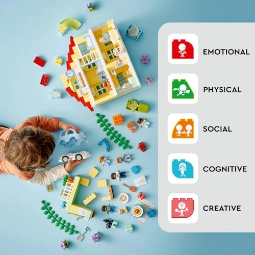 DUPLO Town 3in1 Family House (10994) - 5 Figures Light-Up Toy Lamp