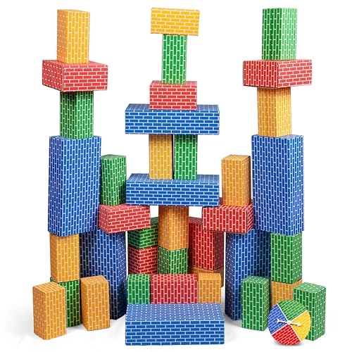 Jumbo Cardboard Building Blocks - 40 pcs