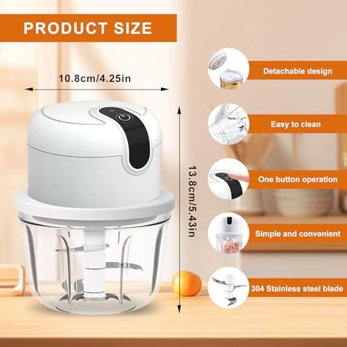 Electric Kitchen Chopper - 350 ml Battery Powered