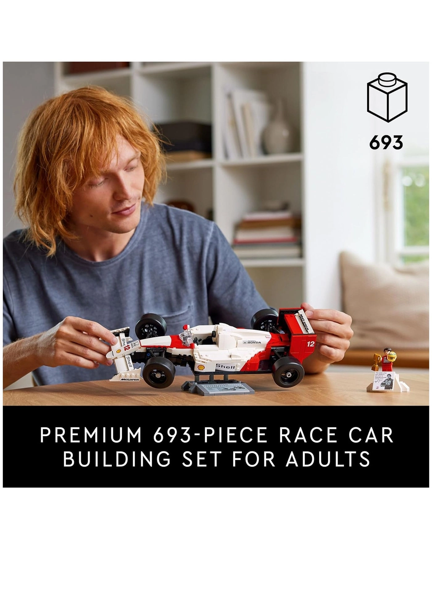 Icons McLaren Model Car MP4/4 & Ayrton Senna (10330)