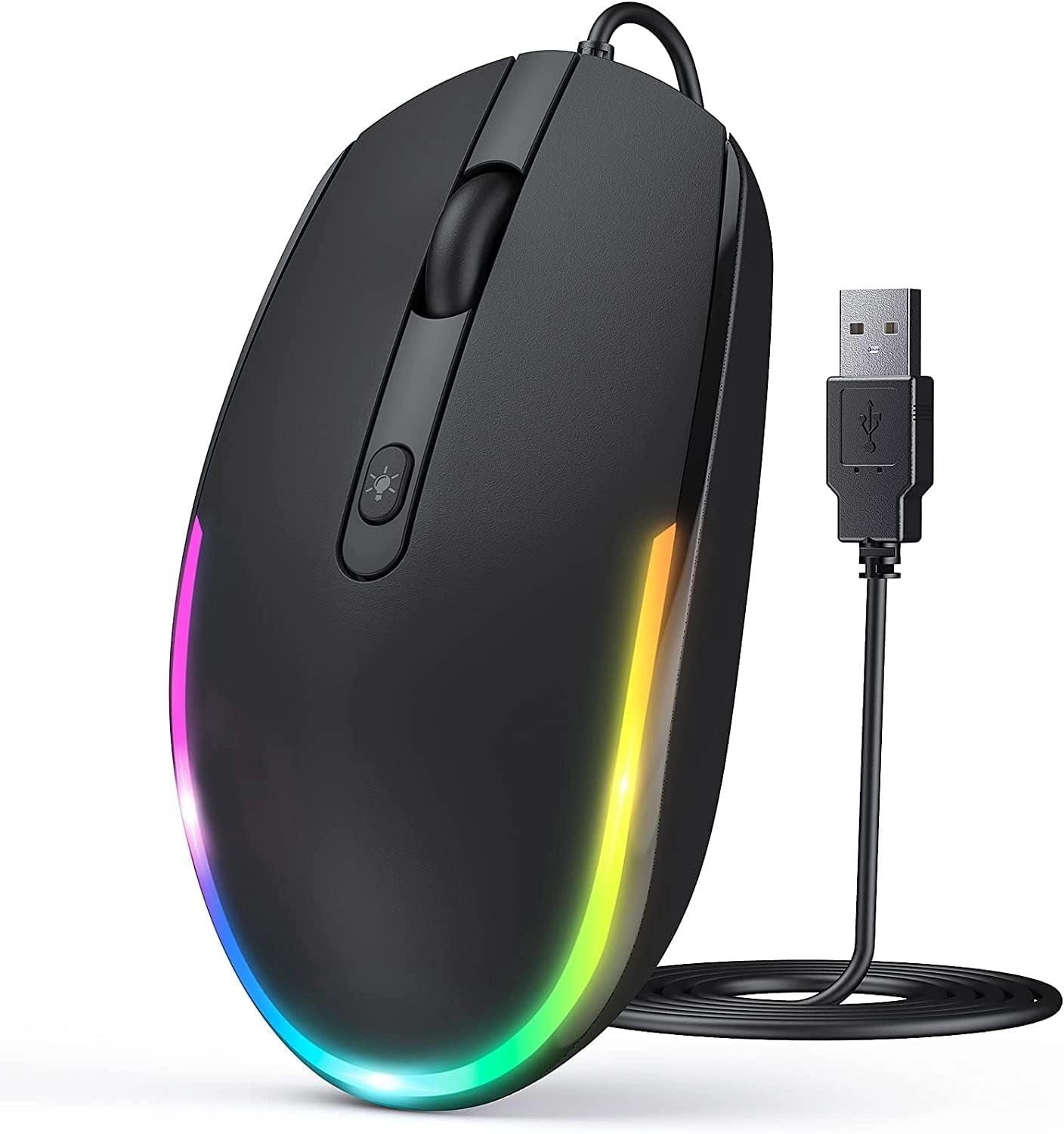 Wired LED RGB Backlit Mouse - USB