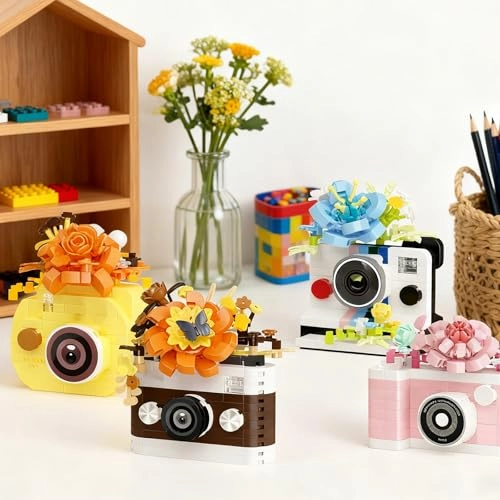 Mini Building Blocks - Floral Camera