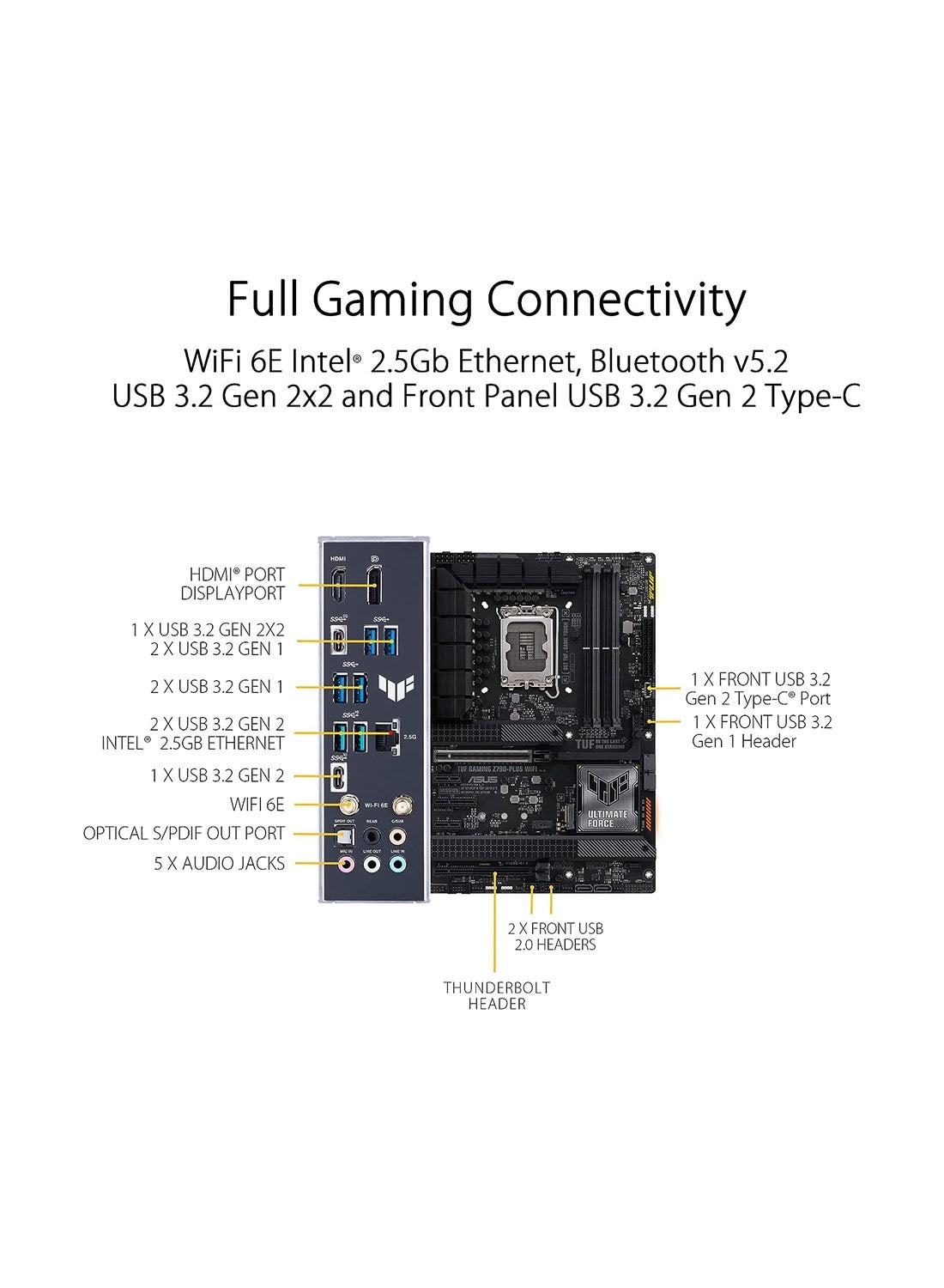 TUF GAMING Z790-PLUS WIFI - ATX 2.5Gb Ethernet