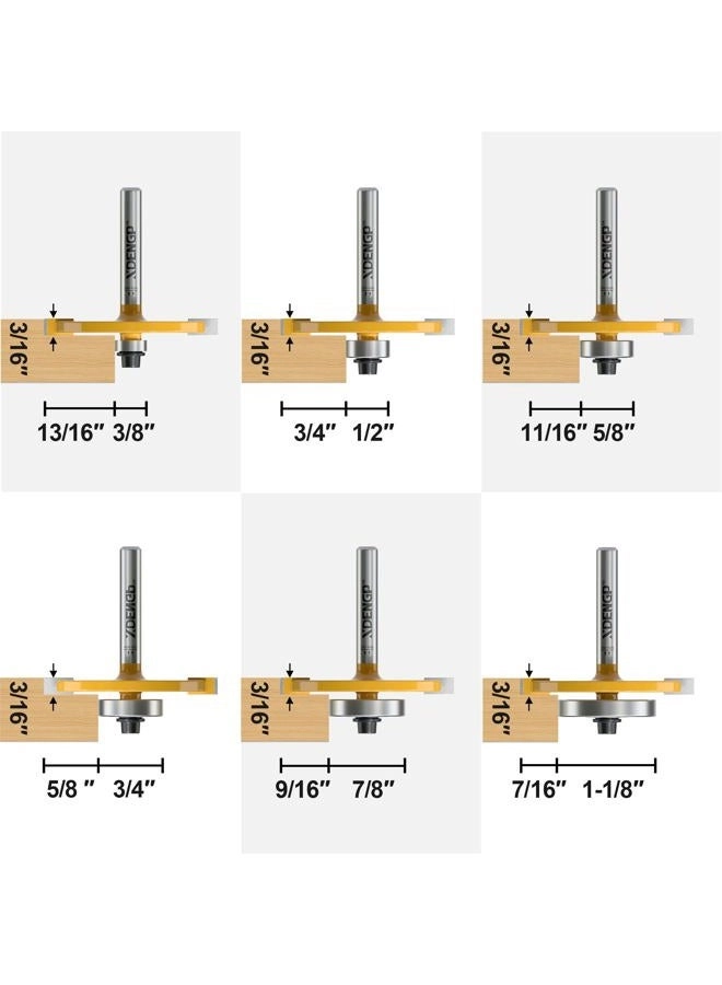 Rabbet Router Bit - 2" Dia 1/4 Inch 1 piece