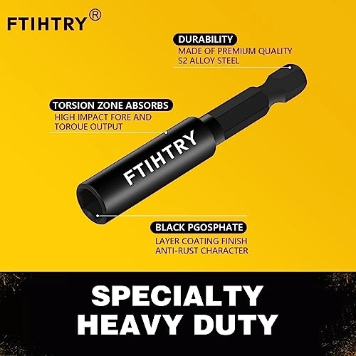 1/4"Magnetic Extension Socket Drill Bit Holder - 60mm 100mm 150mm