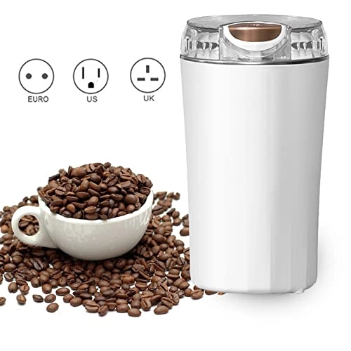 Coffee Grinder - White Stainless Steel