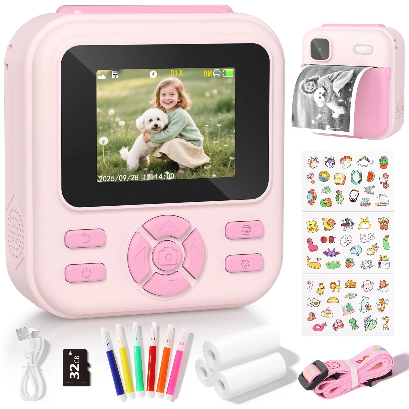 Shanxi Changkun Electronic Technology co.,ltd Kids Instant Camera - 2.4" 1080P 32GB