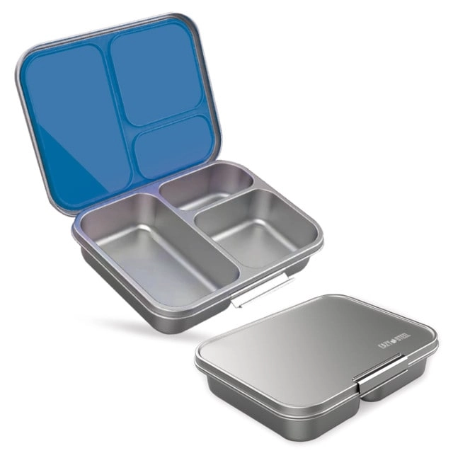 SAM BOX FZE 3 Compartment Bento Steel Lunch Box - 1750ml