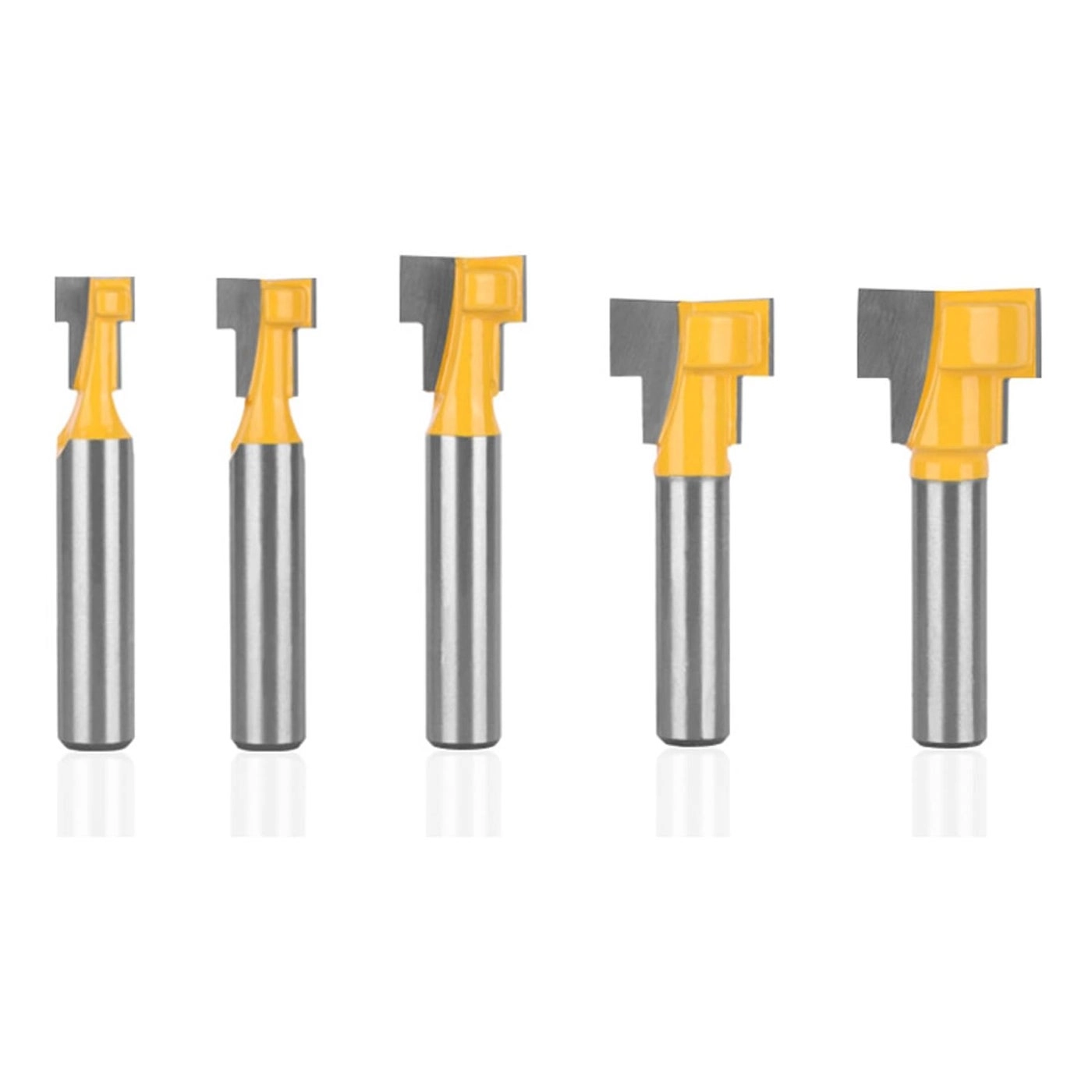 TOEVER Keyhole Router Bits Set - 5/16&3/8 & 1/2 &5/8 &7/16 Inch 1/4 Inch 5pcs