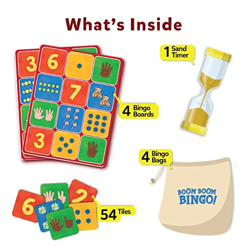 Bingo Preschool Board Game - Ages 4 to 7 63 pieces