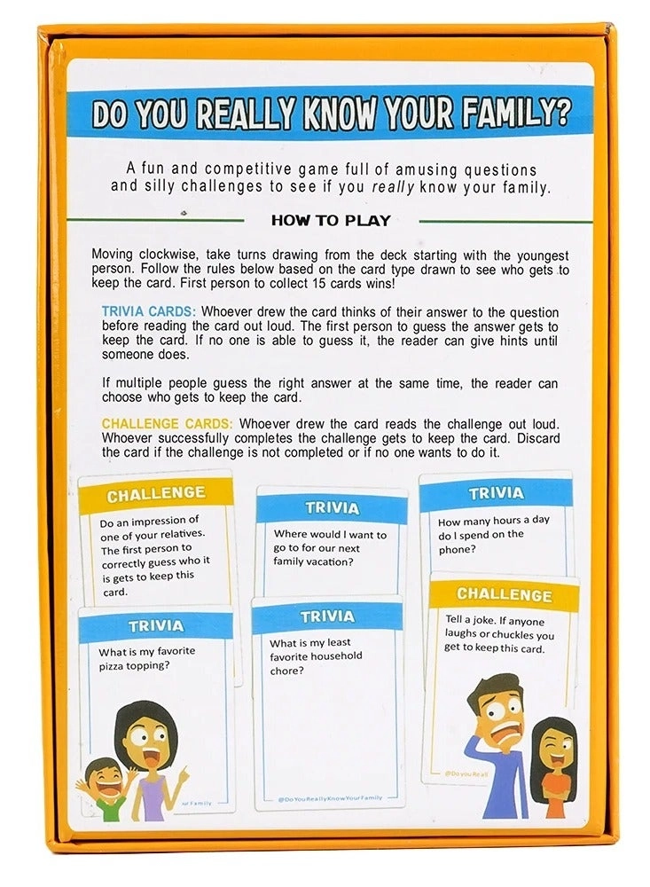 Do You Really Know Your Family? - Card Game