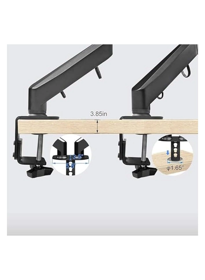 Dual LCD Monitor Desk Mount Stand - 2 27in