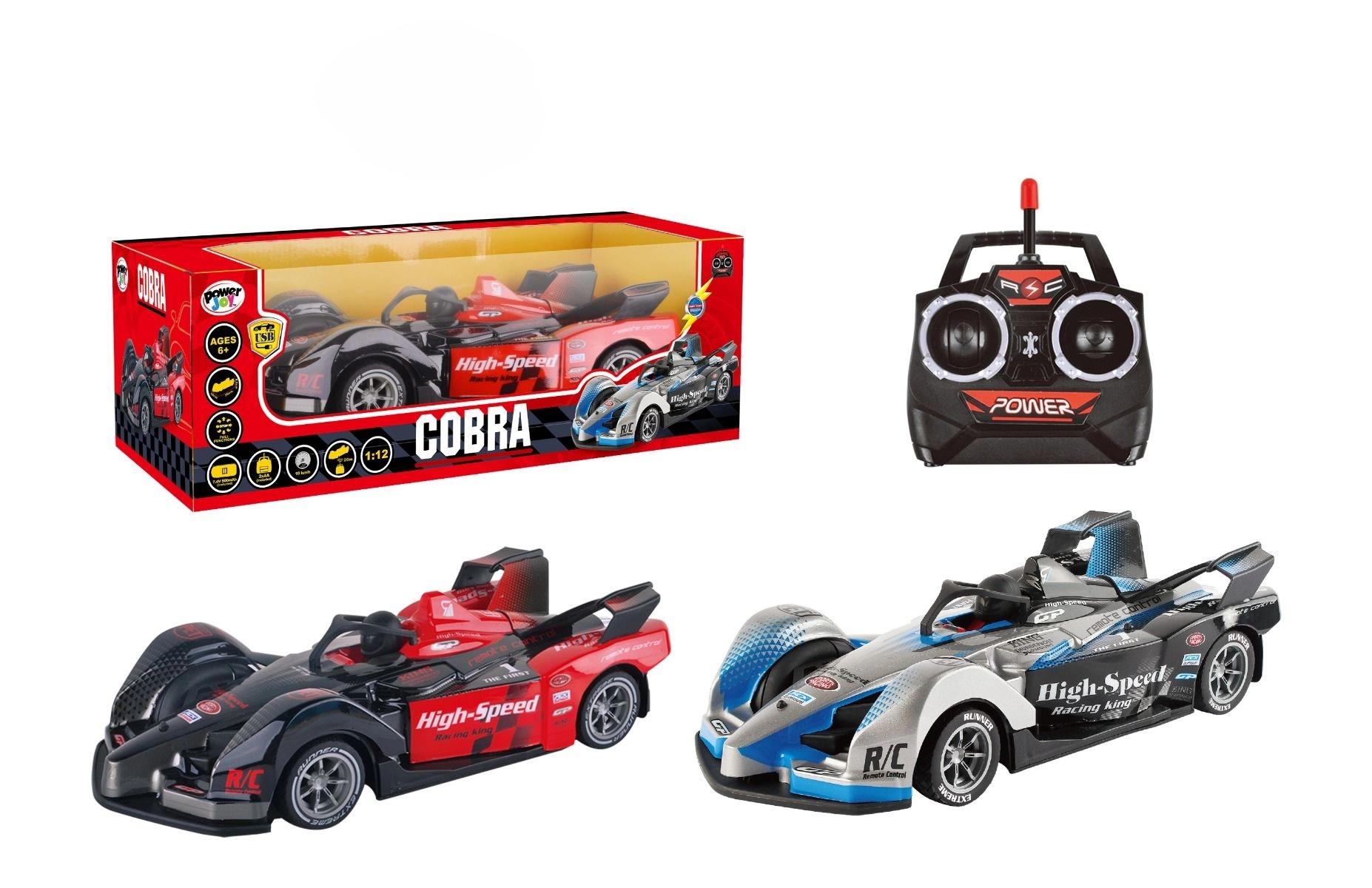 Power Joy RC Cobra - 1/12 1pc