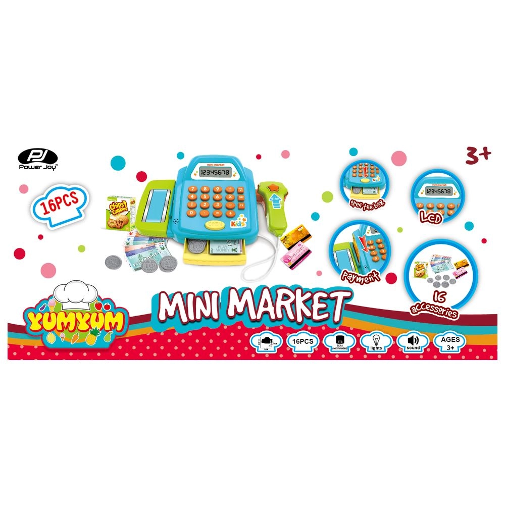 Yumyum Cash Register Mini Market - Battery operated LED screen (AL-SK70A)