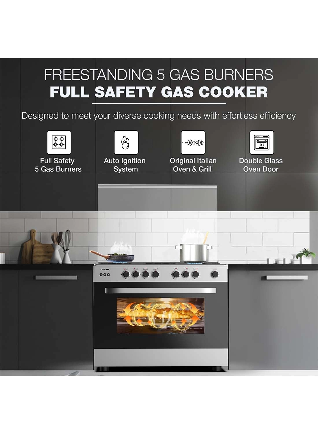 U6090EG GAS Cooker