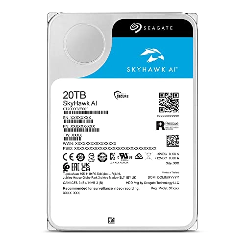 SkyHawk AI 3.5" 7200rpm 512MB SATA 6Gb/s (ST20000VE003) - 20TB
