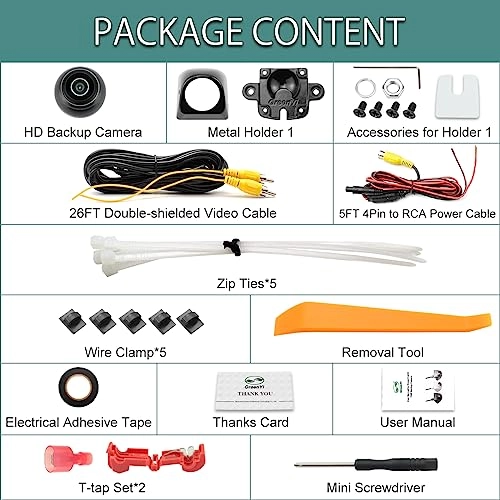 Backup Camera - Starlight Night Vision 4-pin 1280*720